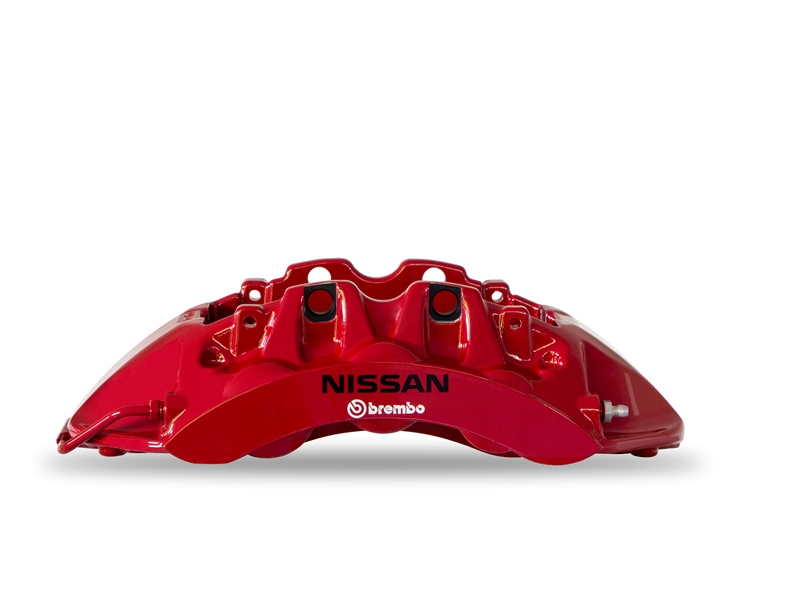 Una pinza freno rossa per la Nissan GT-R50